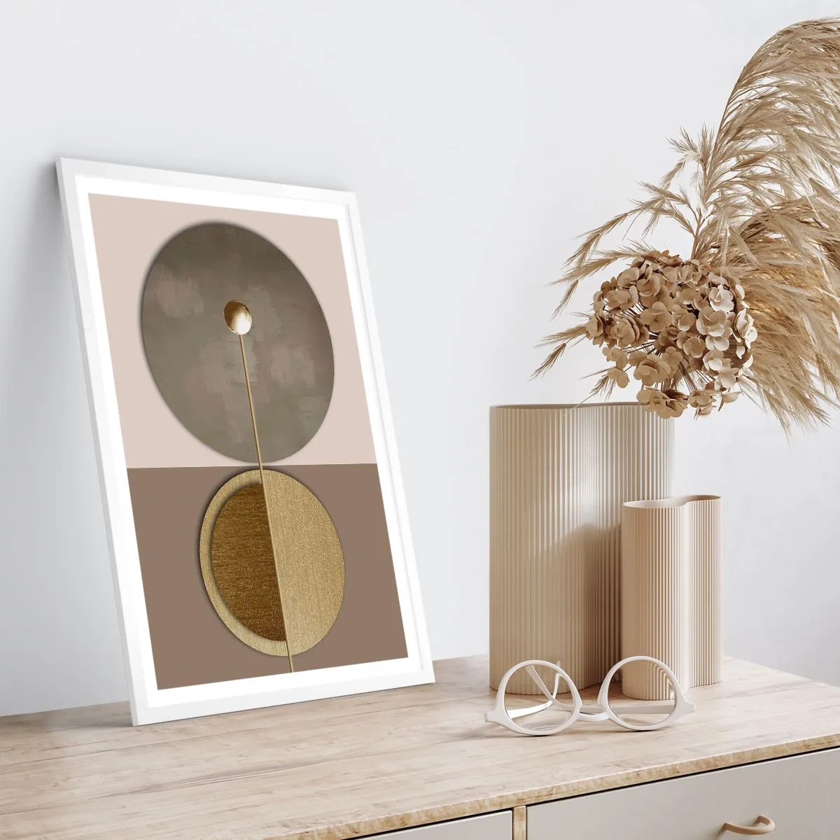 Poster în ramă albă - Echilibru perfect - 61x91 cm