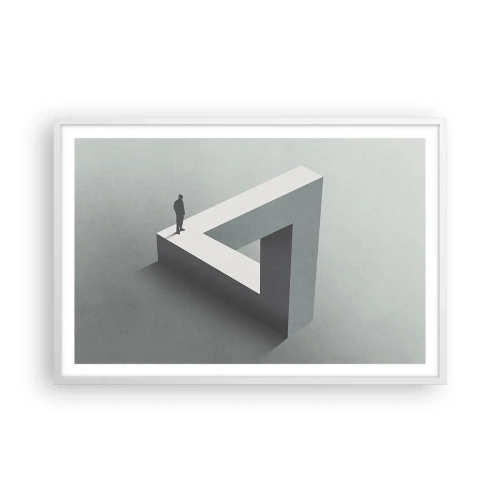 Poster în ramă albă - Și totuși este posibil - 91x61 cm