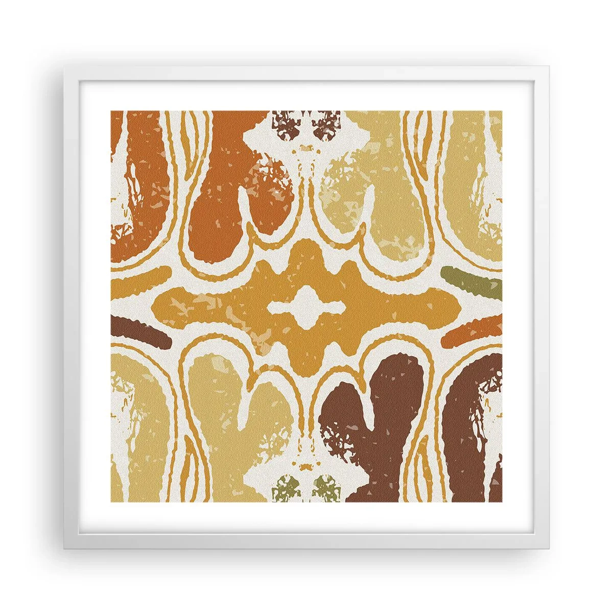 Poster în ramă albă - Abstracție sentimentală - 50x50 cm