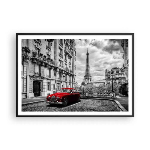Poster în ramă neagră - Prădător în oraș - 100x70 cm