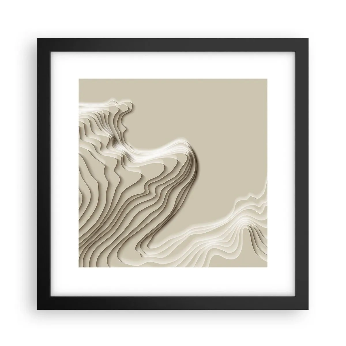 Poster în ramă neagră - Topografia artei - 30x30 cm