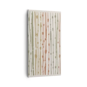 Tablou pe pânză - Notația culorilor muzicale - 55x100 cm