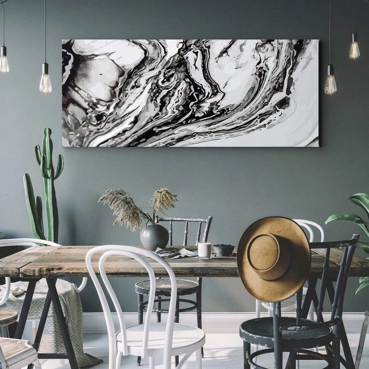 Tablou pe pânză - La început a fost haos - 120x50 cm
