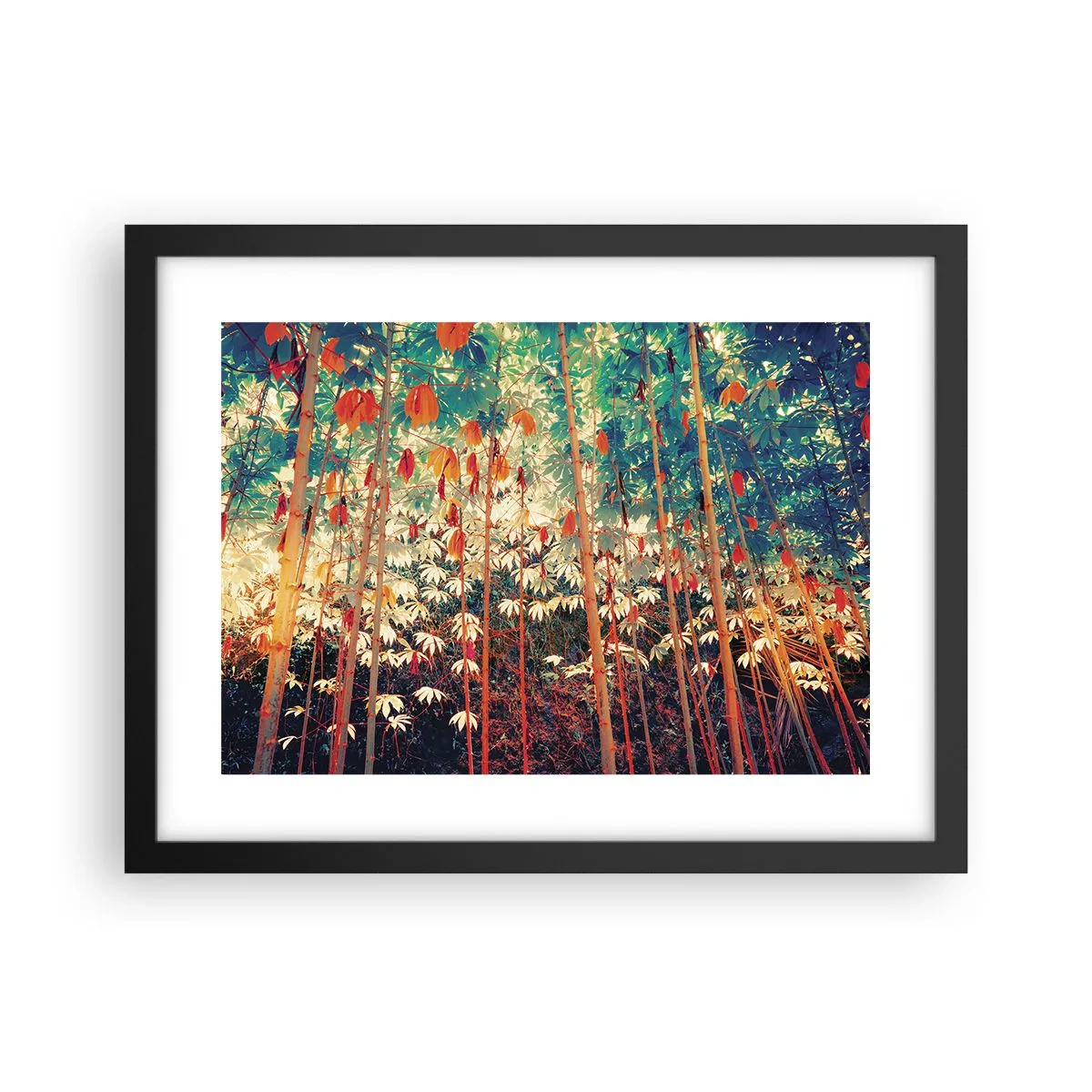 Poster în ramă neagră - Viața secretă a frunzelor - 40x30 cm