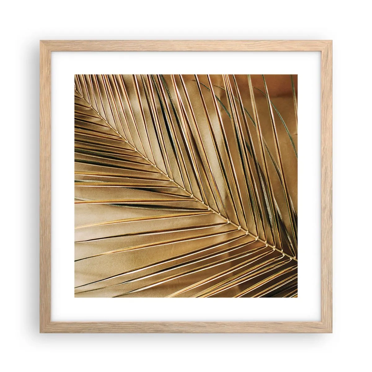 Poster în ramă de stejar deschis - Colonadă naturală - 40x40 cm