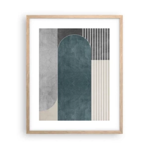 Poster în ramă de stejar deschis - Compoziție de nivel - 40x50 cm