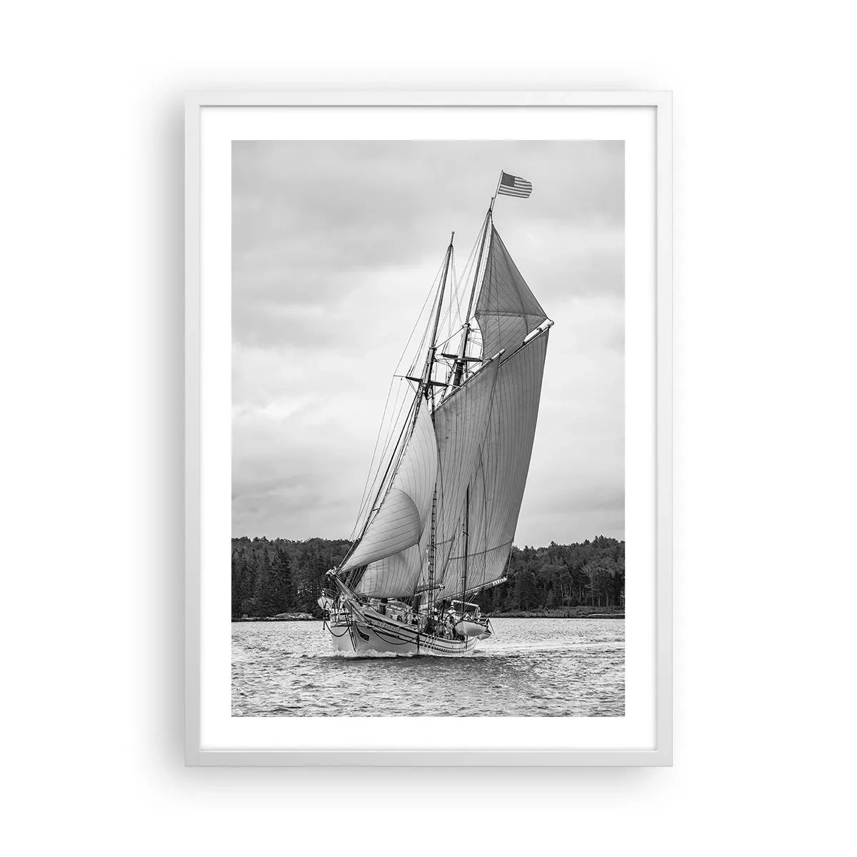Poster în ramă albă - Frații vântului - 50x70 cm