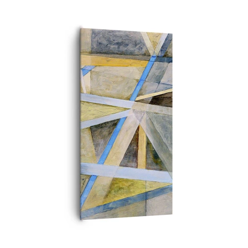 Tablou pe pânză - Drept sau de-a curmezișul? - 65x120 cm