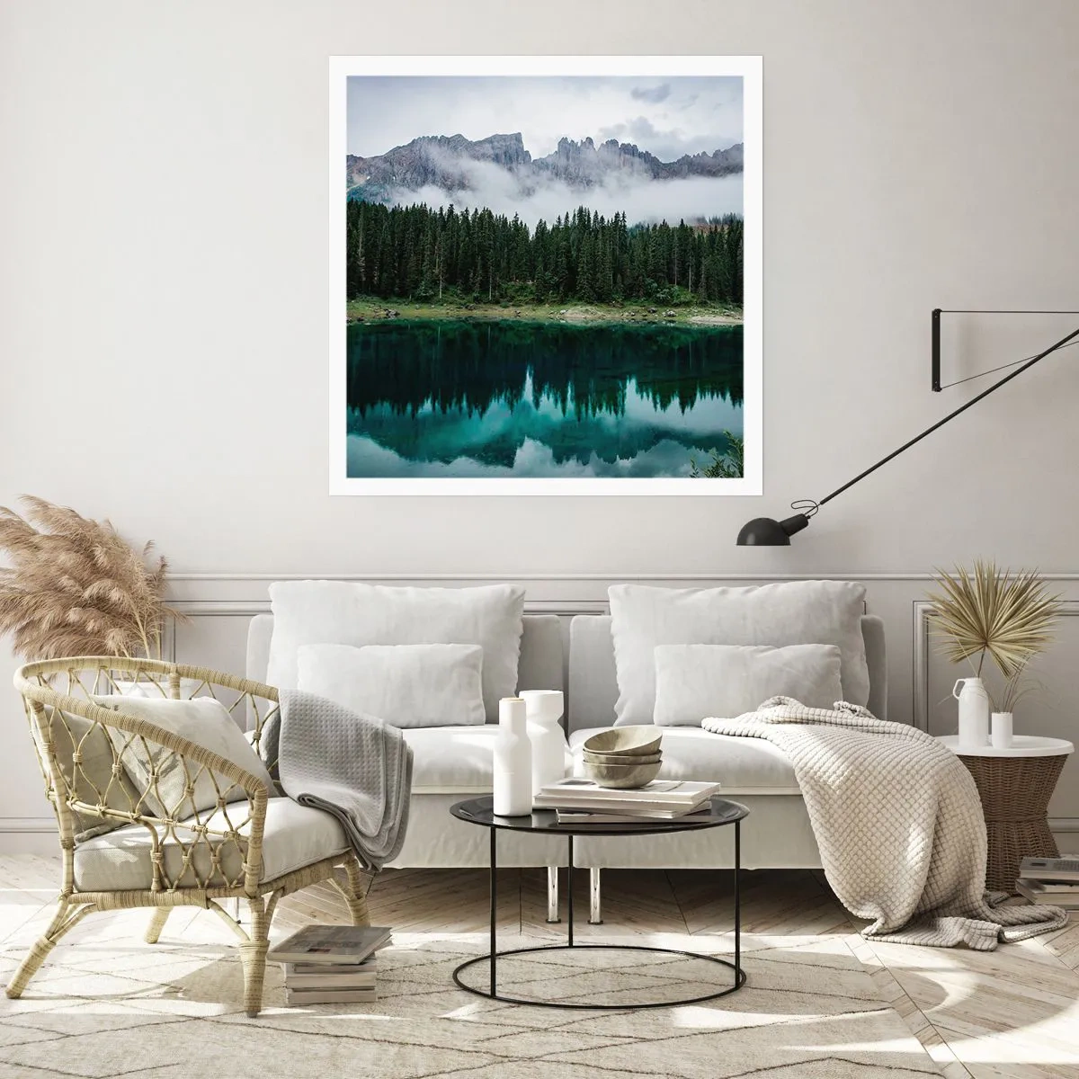 Poster - Liniște, liniște, să nu trezim apa care doarme... - 30x30 cm