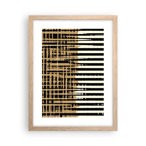Poster în ramă de stejar deschis - Abstracție arhitecturală - 30x40 cm
