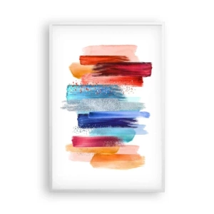 Poster în ramă albă - Sus și jos  - 61x91 cm