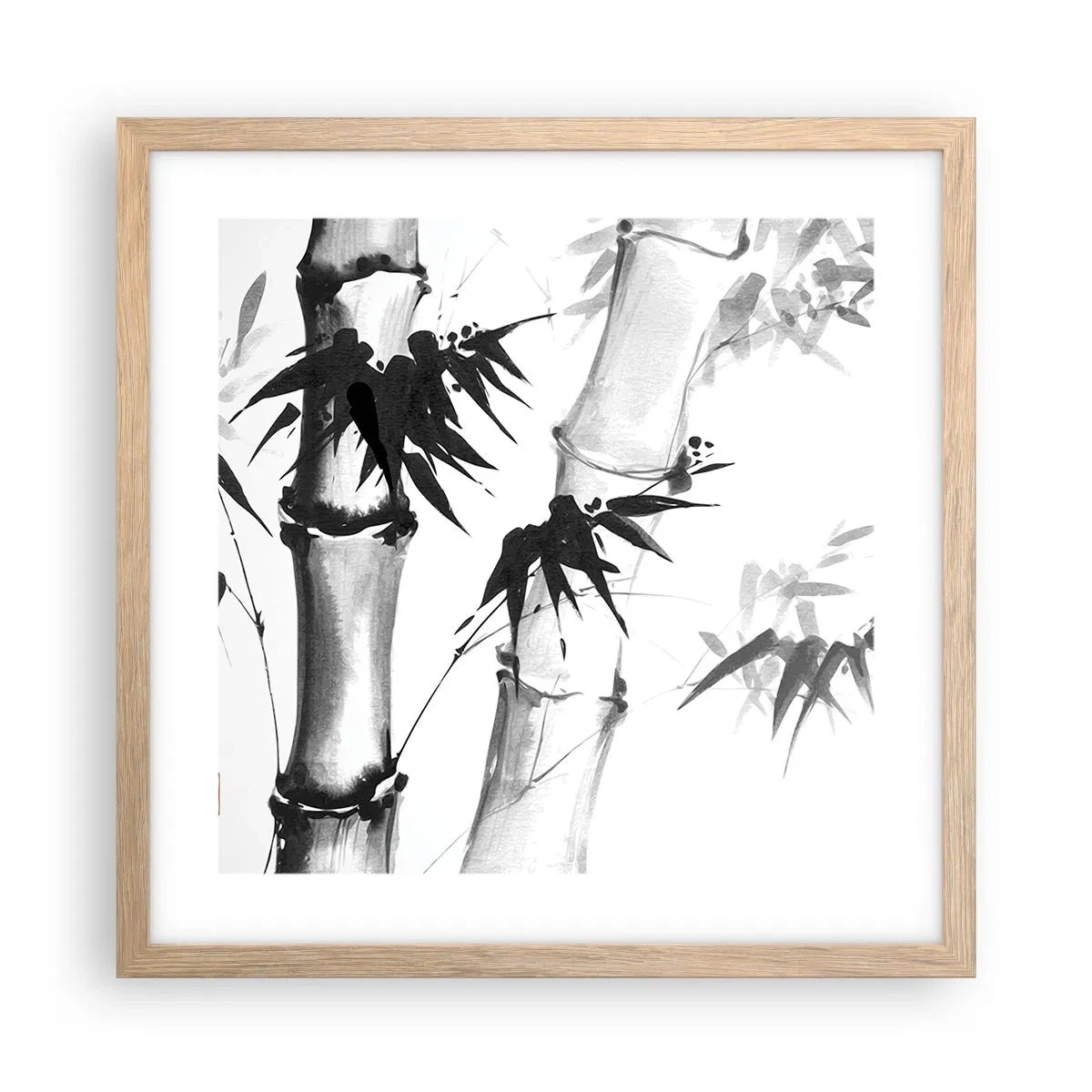 Poster în ramă de stejar deschis - Primul-plan al Orientului - 40x40 cm