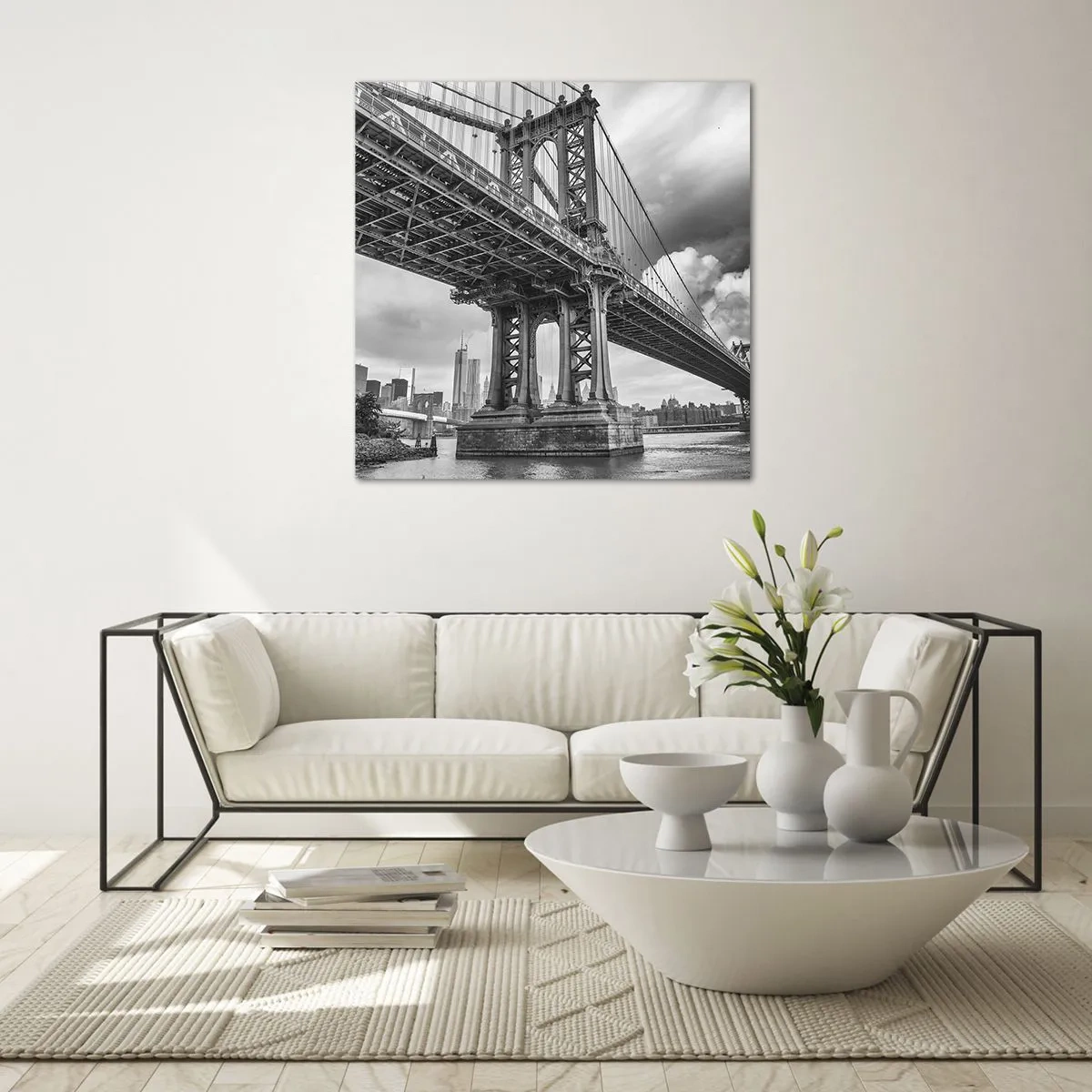 Tablou pe sticlă - Spre inima orașului - 50x50 cm