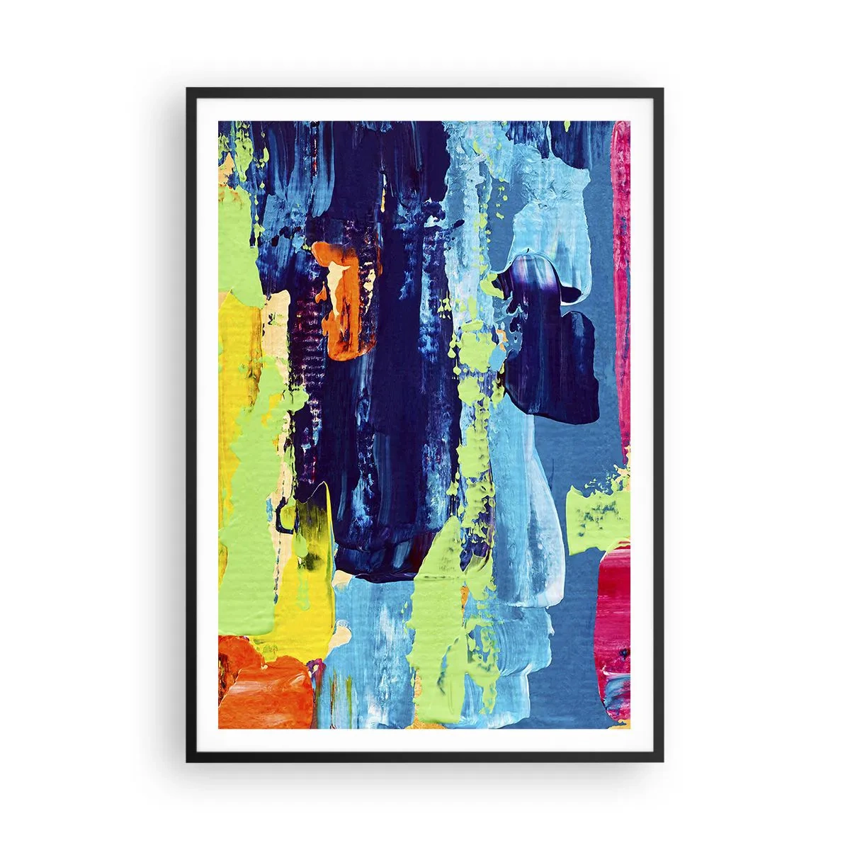 Poster în ramă neagră - Viața este frumoasă! - 70x100 cm