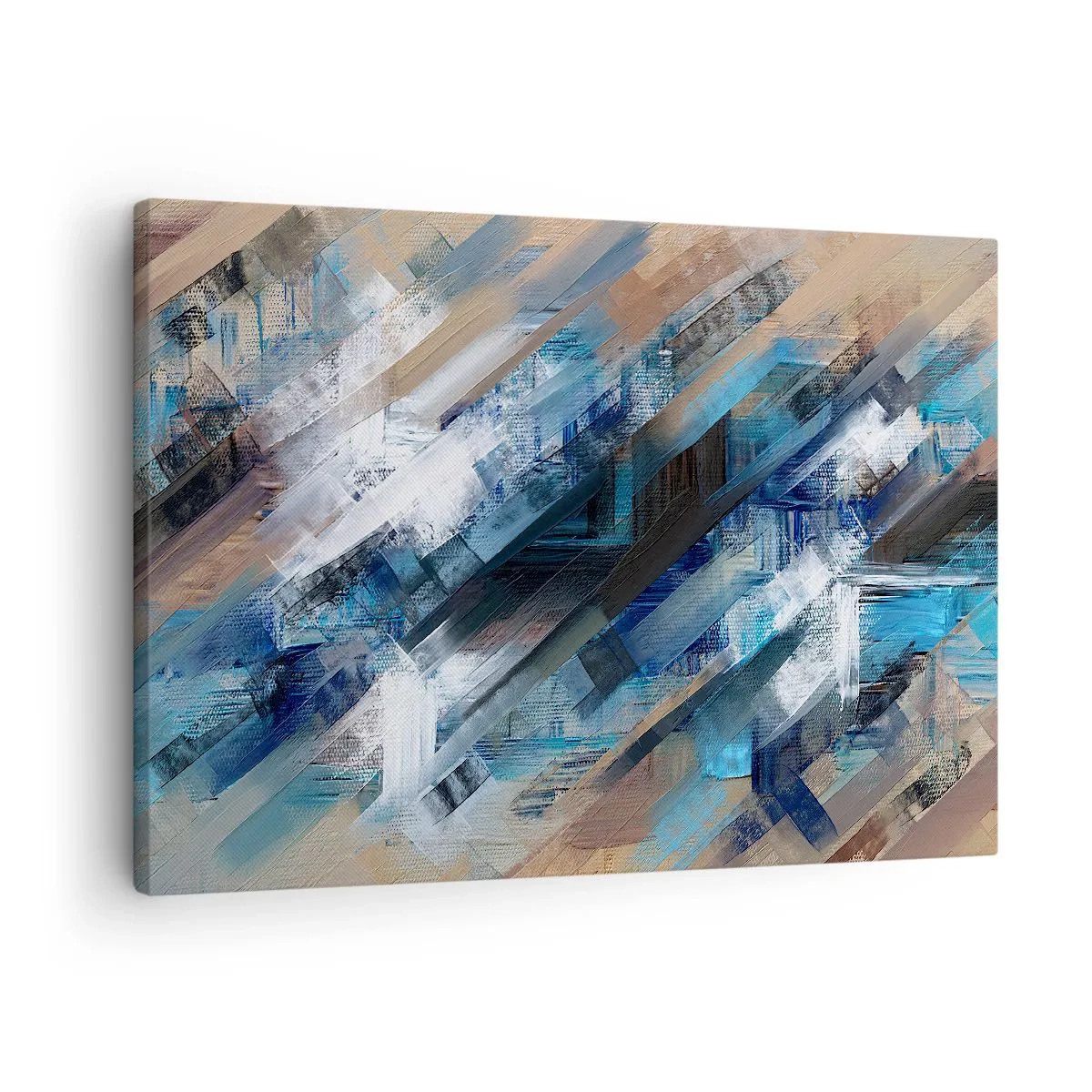 Tablou pe pânză - Pe o pantă albastră - 70x50 cm