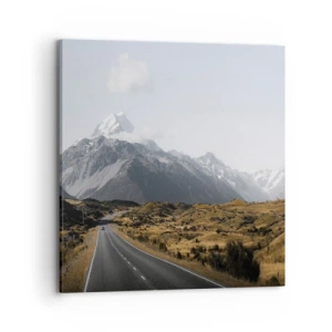 Tablou pe pânză - Drumul spre inima munților - 70x70 cm