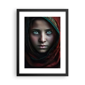 Poster în ramă neagră - Prințesa orientală - 30x40 cm