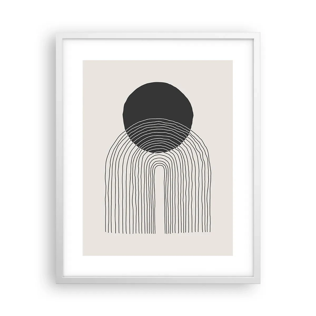 Poster în ramă albă - Tremurând și încrezător - 40x50 cm