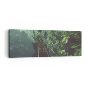Tablou pe pânză - Deasupra cazanului verde - 90x30 cm