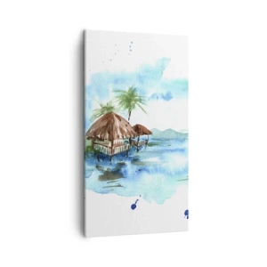 Tablou pe pânză - Undeva în Pacific - 45x80 cm