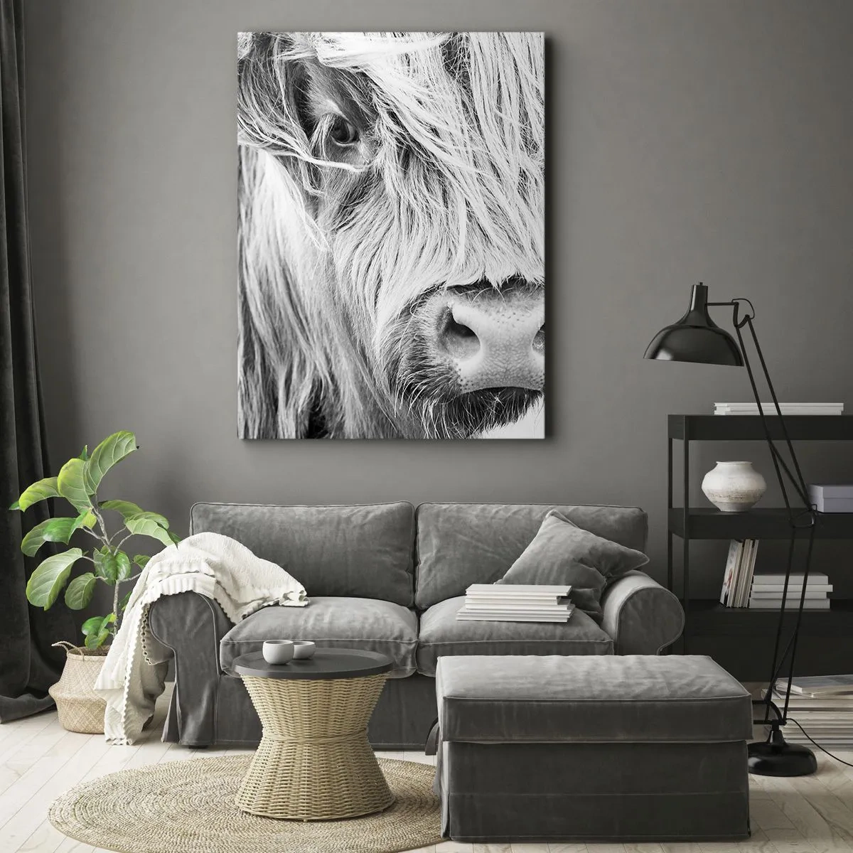Tablou pe pânză - Sălbăticie scoțiană - 50x70 cm