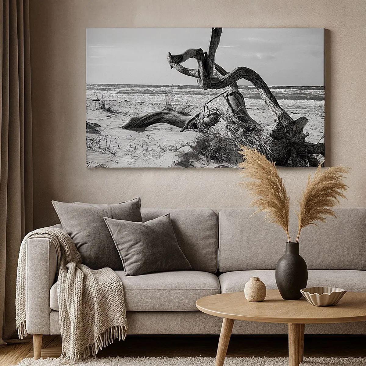 Tablou pe pânză - Sculptură marină - 100x40 cm