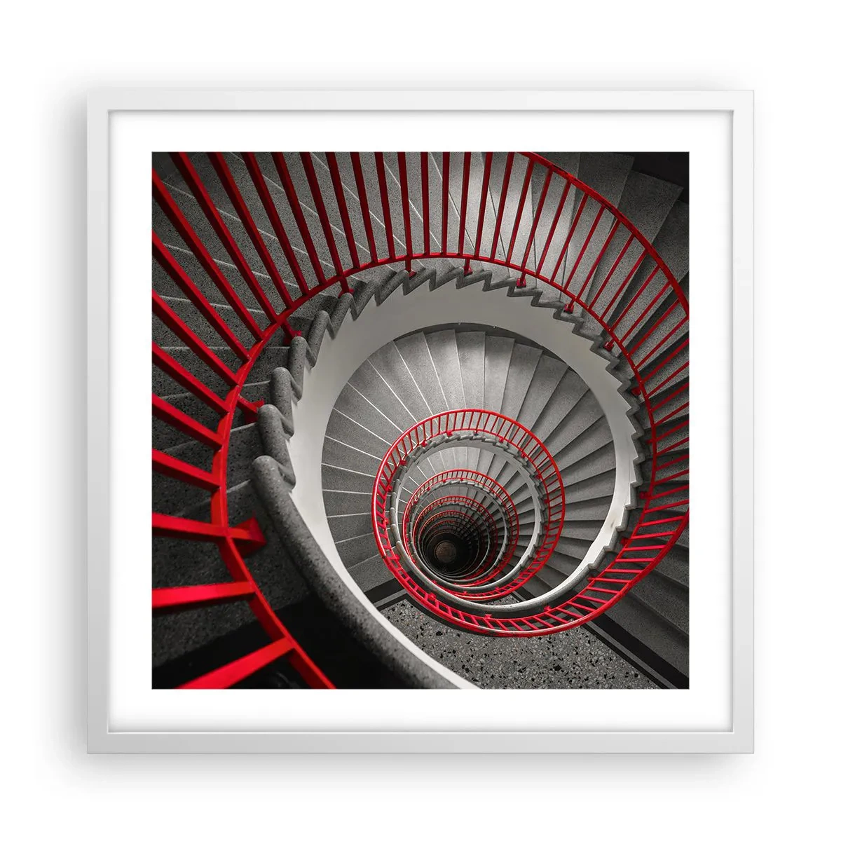 Poster în ramă albă - Jocuri arhitecturale - 50x50 cm