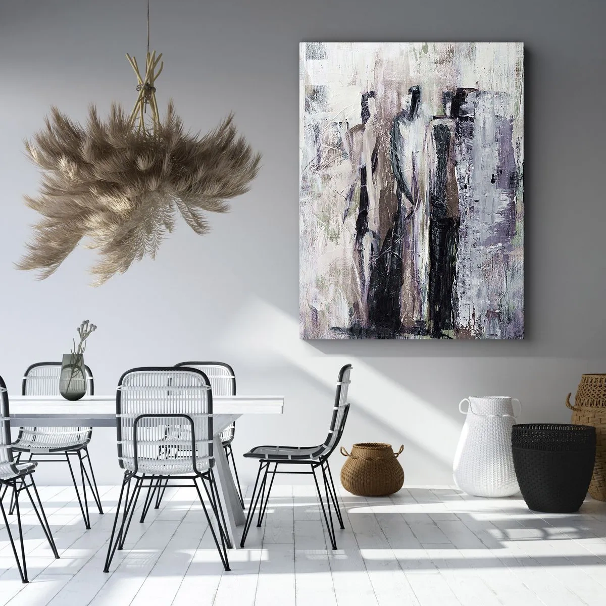 Tablou pe pânză - Cei trei misterioși - 50x70 cm