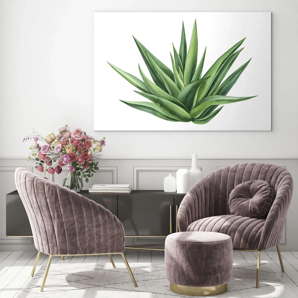 Tablou pe sticlă - Verde - putere - viață - 100x70 cm