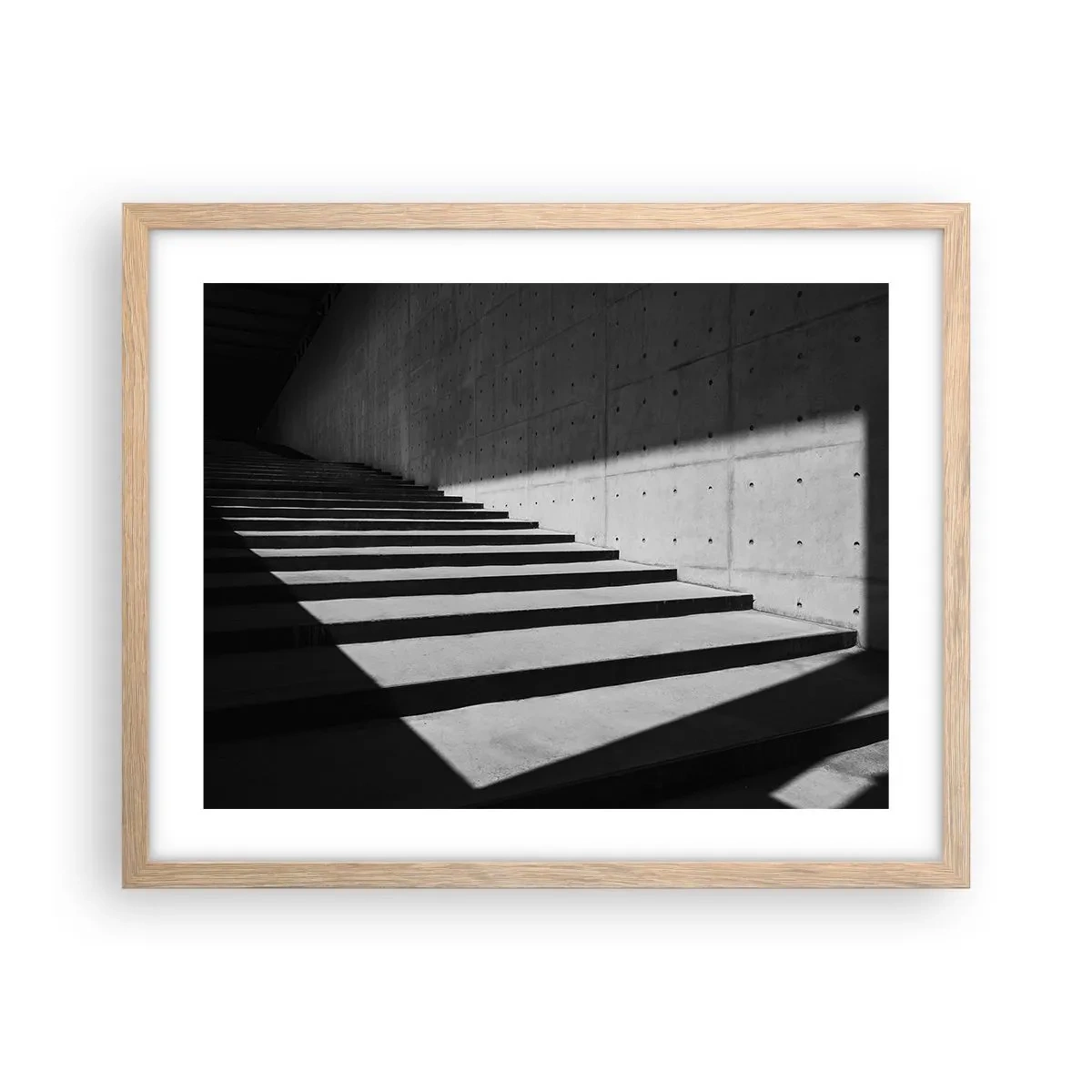 Poster în ramă de stejar deschis - Frumusețea brută a modernismului - 50x40 cm