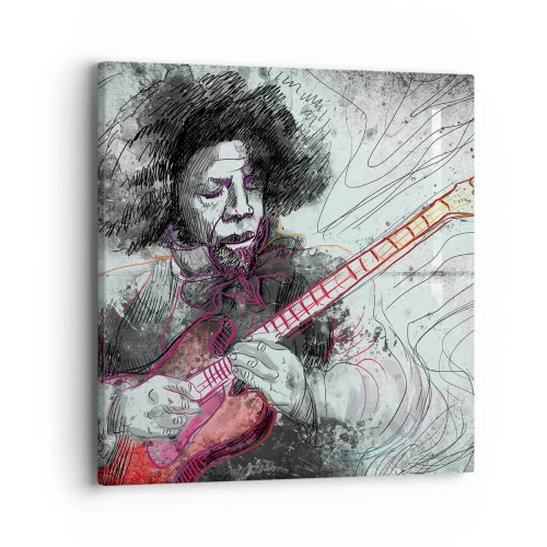 Tablou pe pânză - Pe valurile muzicii - 40x40 cm