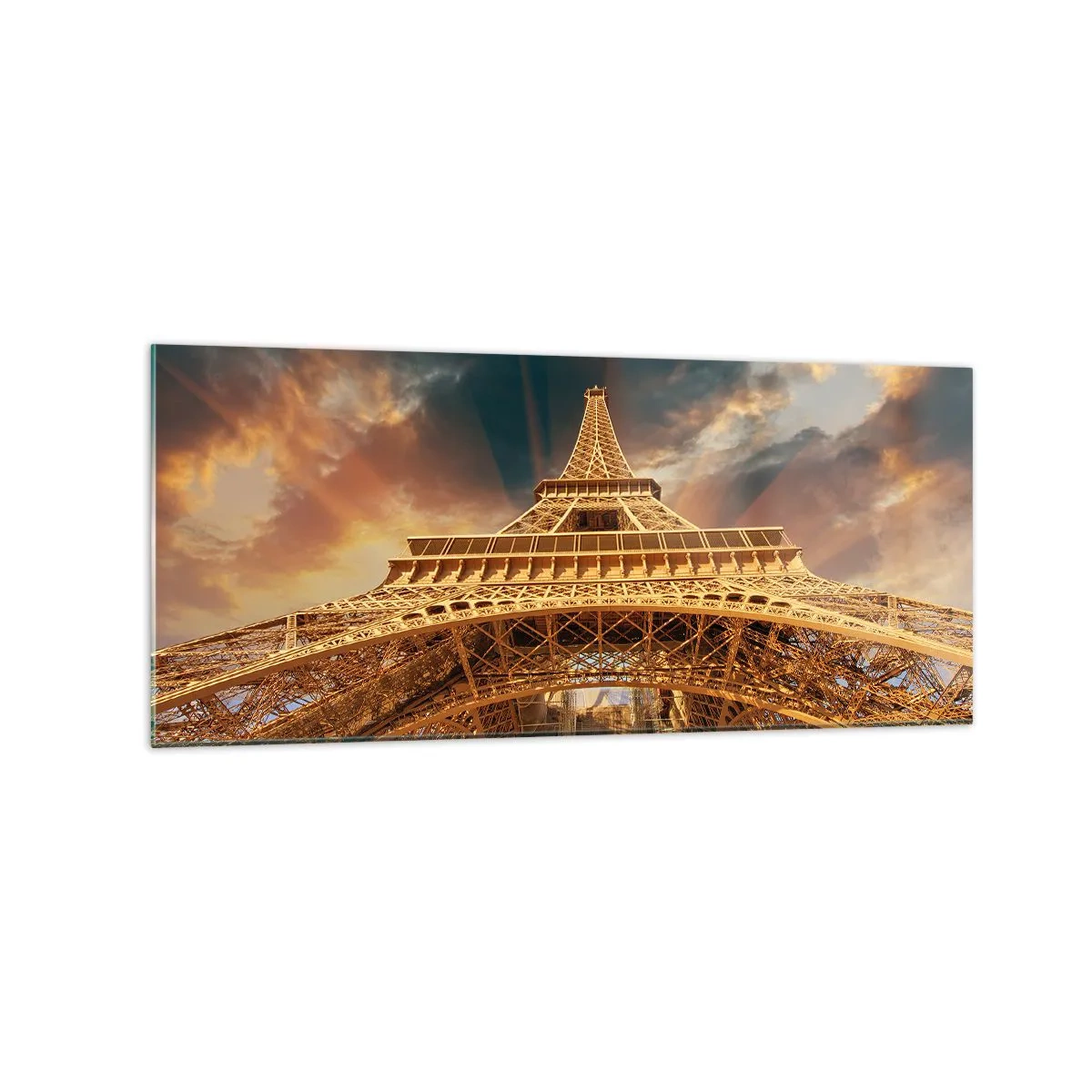 Tablou pe sticlă - Cum a ajuns omenirea la cer - 120x50 cm