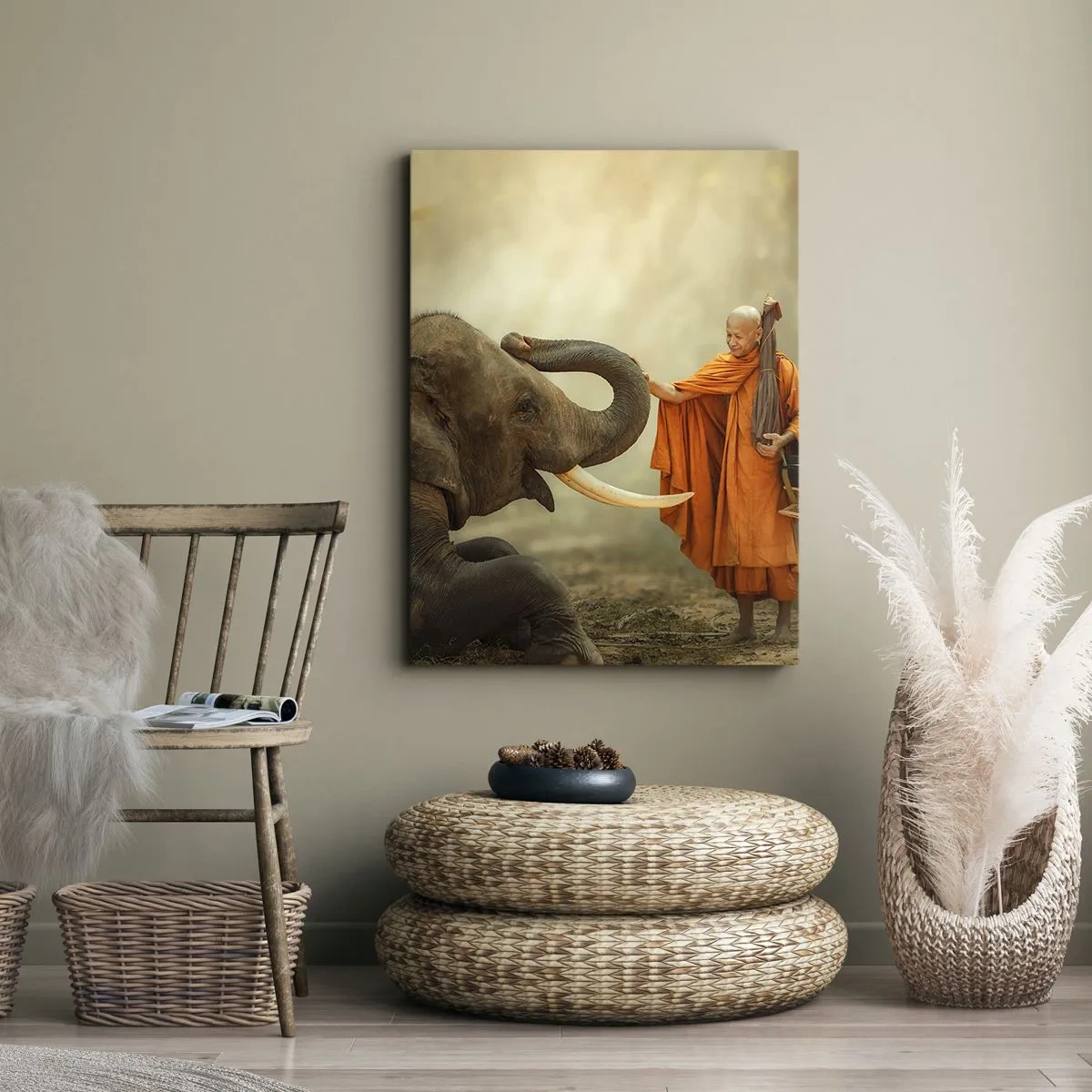 Tablou pe pânză - Întâlnire în călătorie - 80x120 cm