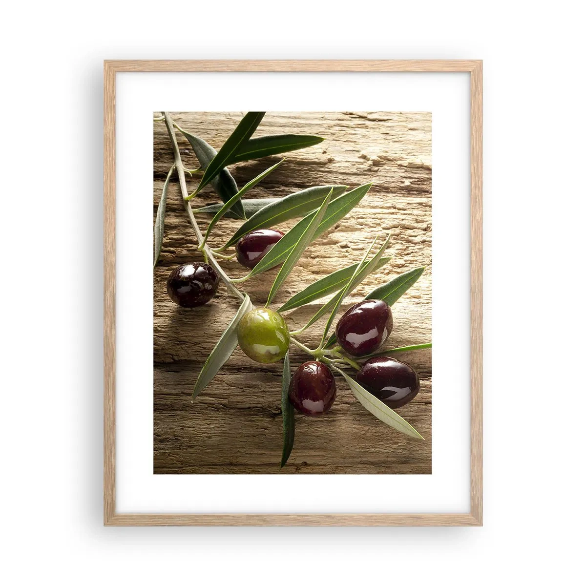 Poster în ramă de stejar deschis - Direct din natură - 40x50 cm