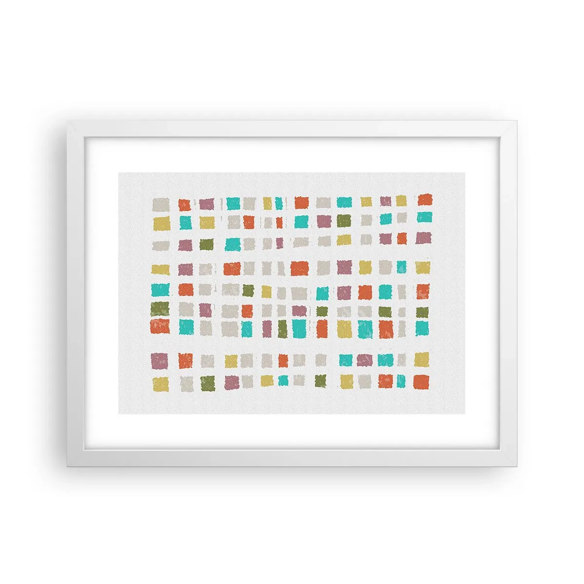 Poster în ramă albă - Joc necunoscut - 40x30 cm