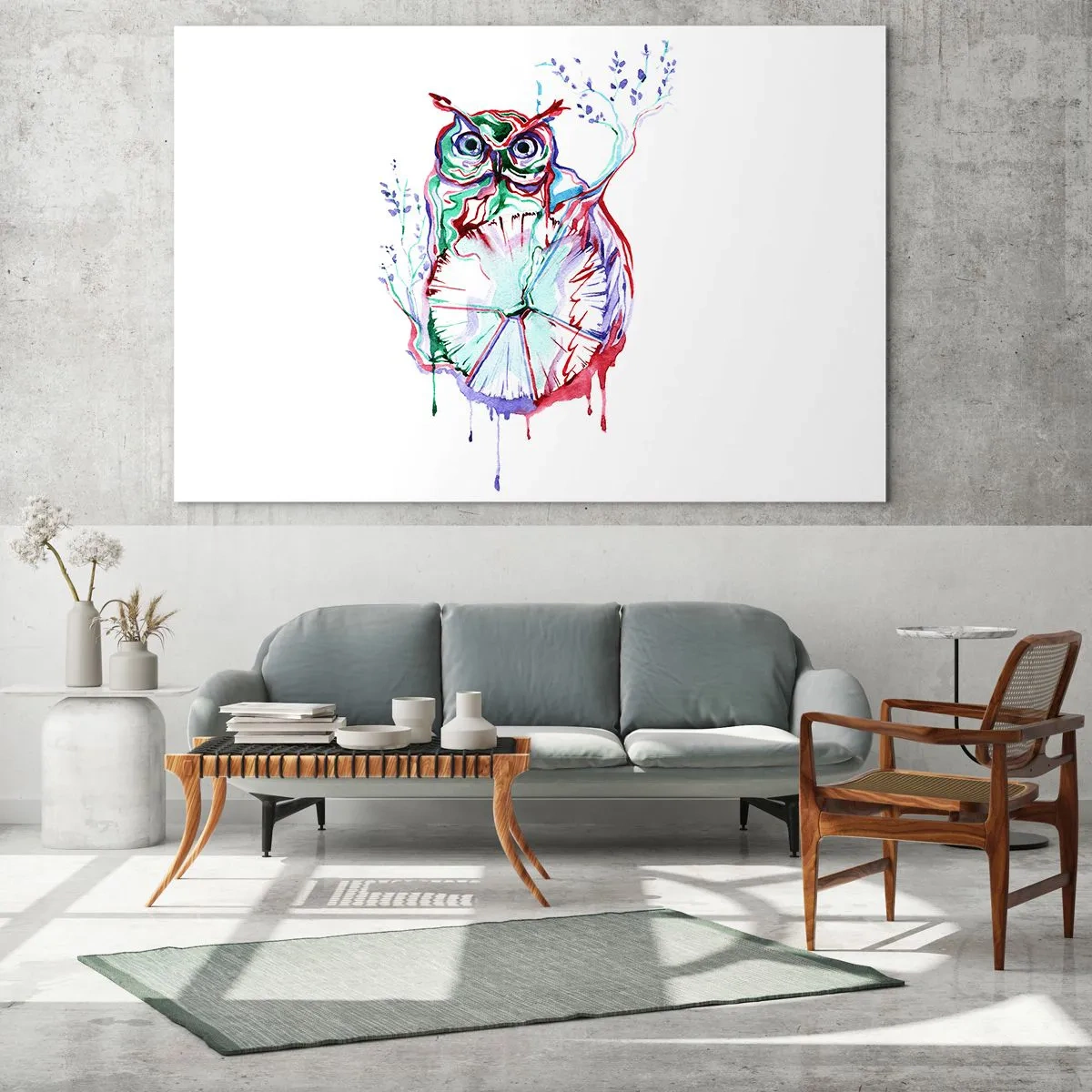 Tablou pe sticlă - Deșteaptă prin natura - 120x80 cm