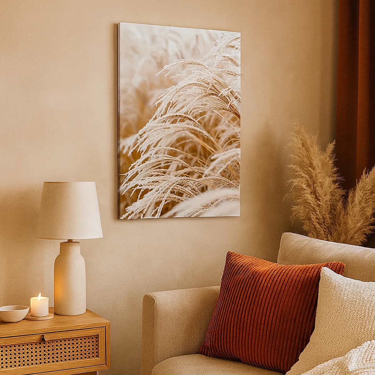 Tablou pe pânză Canvas - Închinându-se la soarele toamnei - 50x70 cm