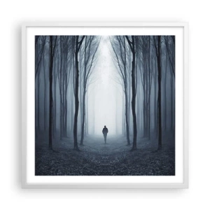 Poster în ramă albă - Și totul este simplu și clar - 60x60 cm