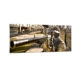 Tablou pe sticlă - Și tu poți fi erou - 100x40 cm