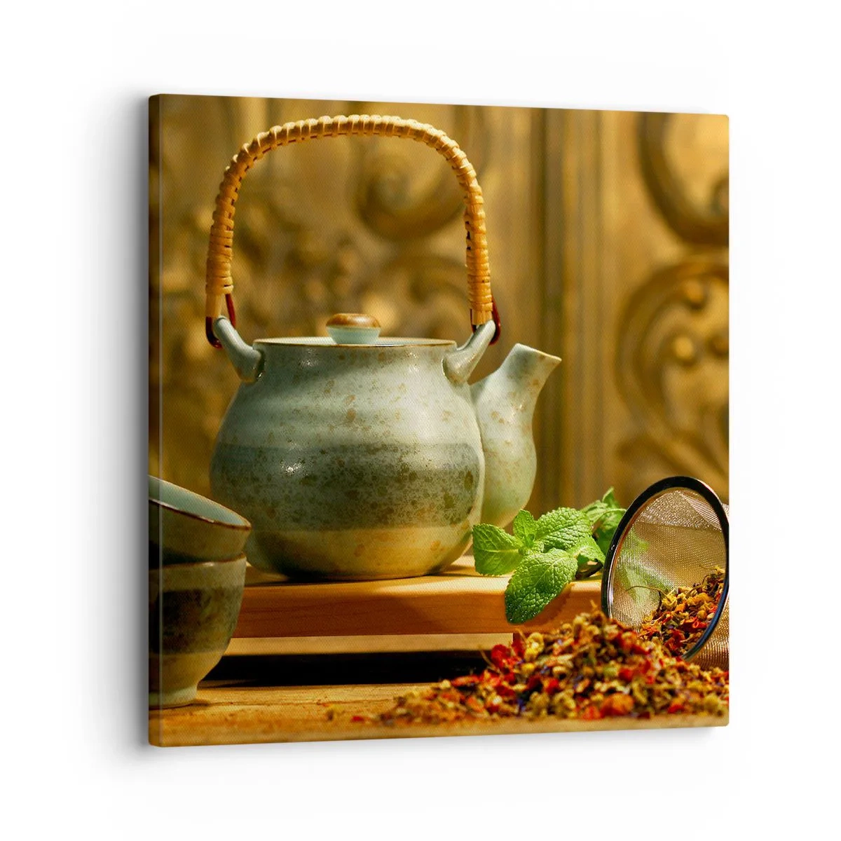 Tablou pe pânză - Un tratat despre consumul de ceai - 30x30 cm
