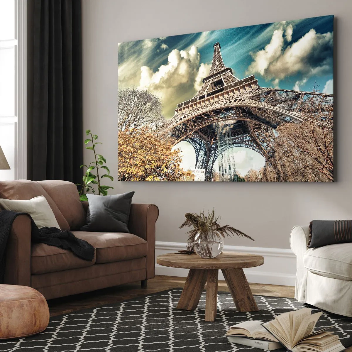 Tablou pe pânză - Și la Paris, în toamna anului .... - 120x80 cm