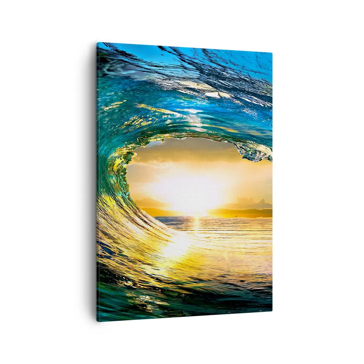 Tablou pe pânză - În cristal de aur și smarald - 50x70 cm