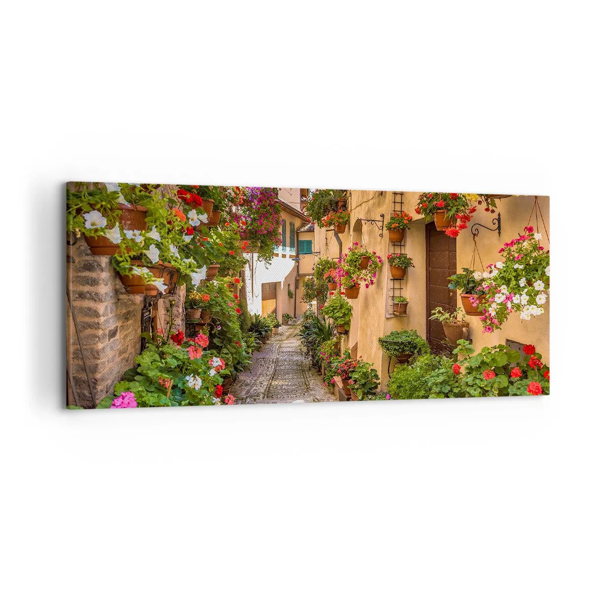 Tablou pe pânză - Străduță italiană - 120x50 cm