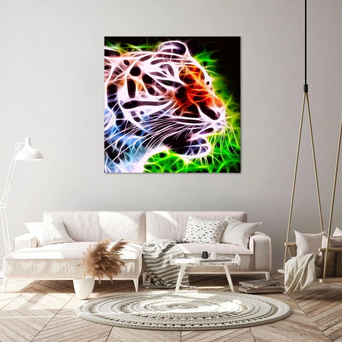 Tablou pe pânză - Aură amenințătoare - 70x70 cm