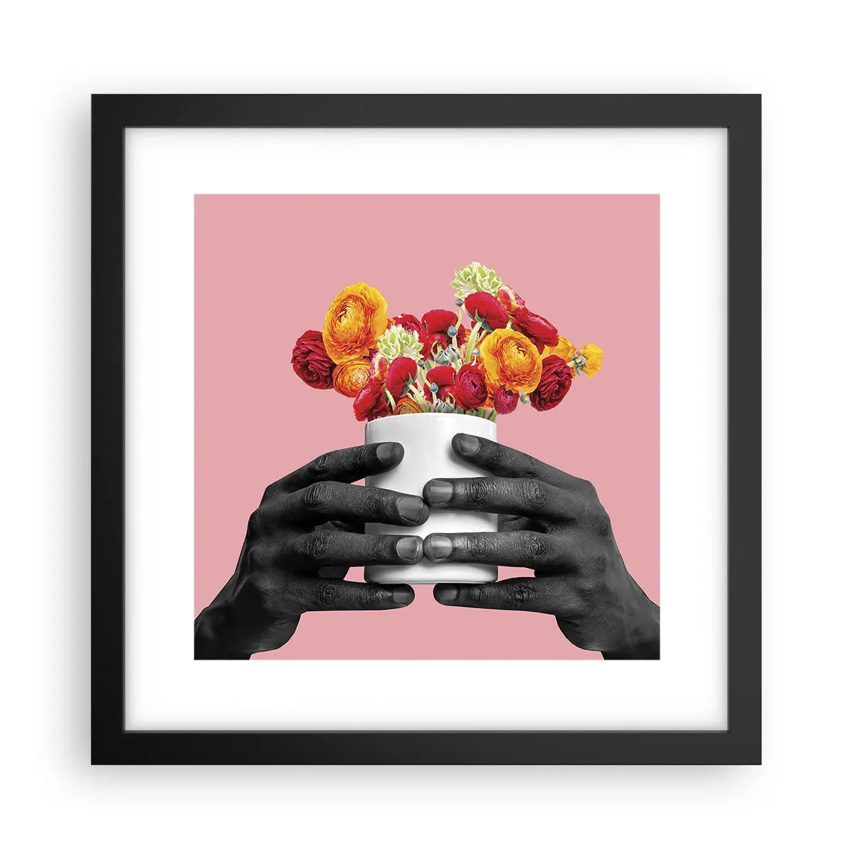 Poster în ramă neagră - Apoteoza vieții - 30x30 cm