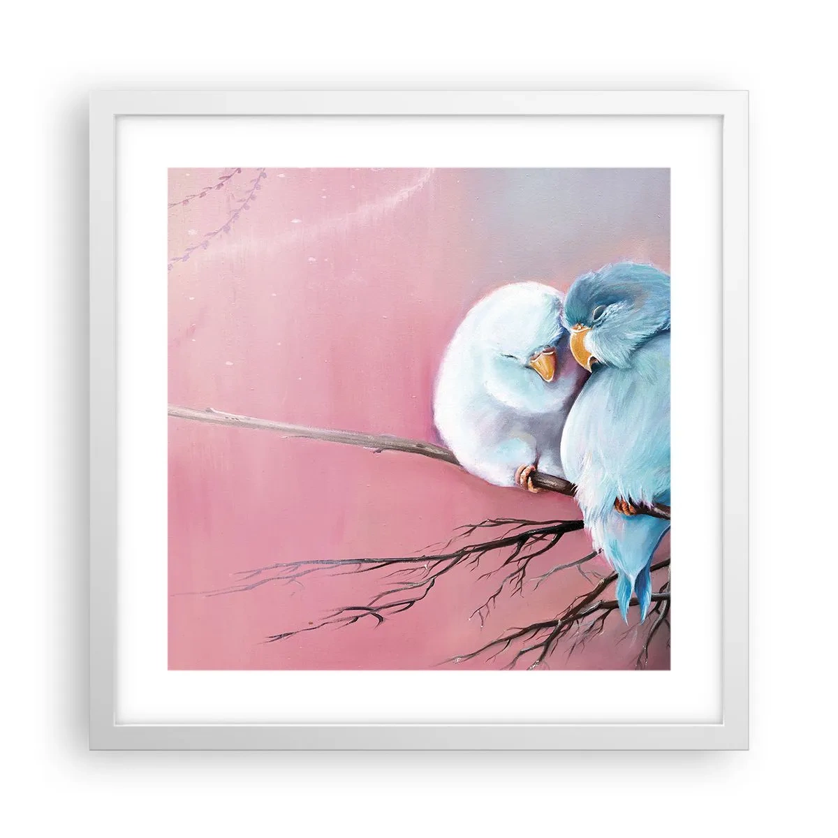 Poster în ramă albă - Ce mai este de adăugat?... - 40x40 cm
