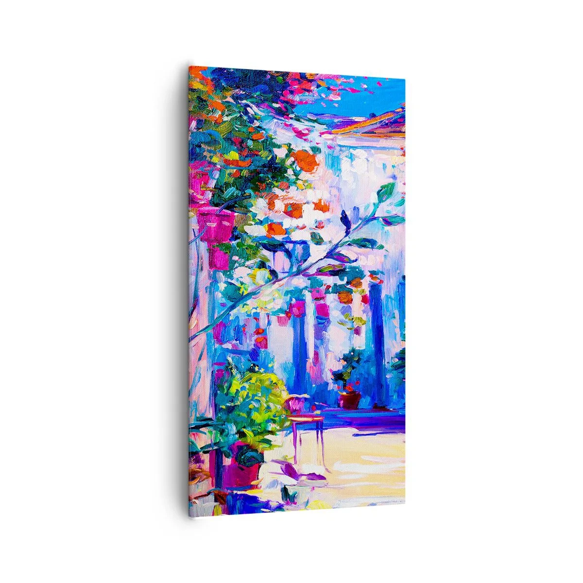 Tablou pe pânză - Impresie - străduță italiană - 65x120 cm