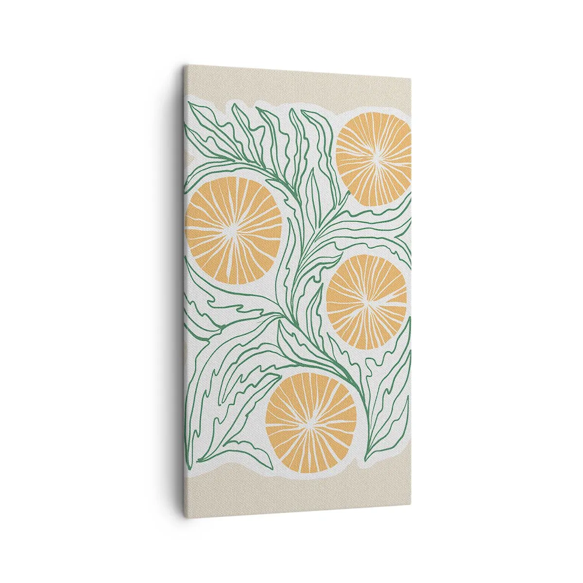 Tablou pe pânză - Etnic cu o notă de abstracție - 45x80 cm