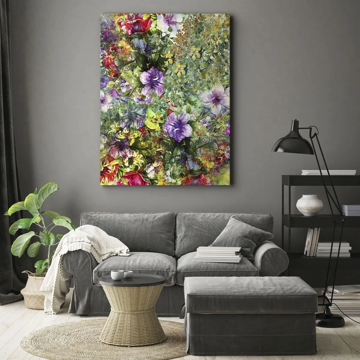 Tablou pe pânză - Să ne pierdem în flori - 50x70 cm