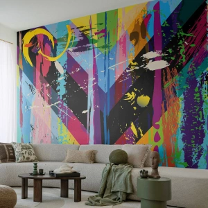 Tapet Standard Eco - De sus în jos - Abstracția, Bucată, Grafică - 450x315 cm